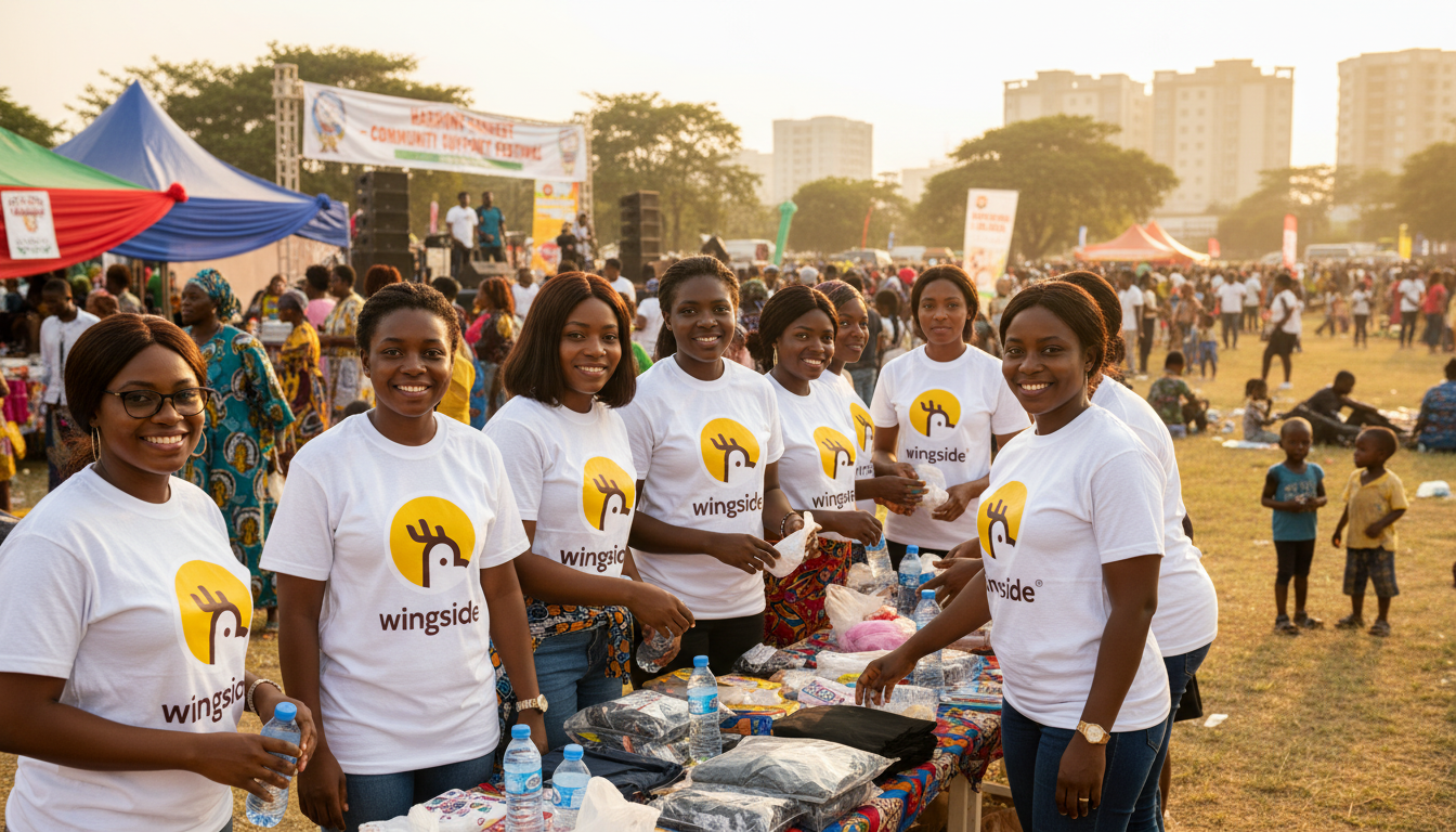Team preparing food indoors